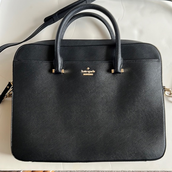 kate spade Handbags - Kate Spade Black Leather Laptop Bag